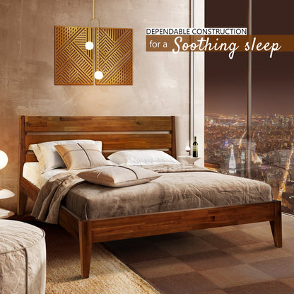 Acacia Emery Solid Wood Bed Frame