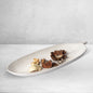 423 - Leaf Design Wood Tray - Elegant Jewelry Plate Tray with Intricate Leaf Design - Decorative Centerpiece for Home, Kitchen, and Events