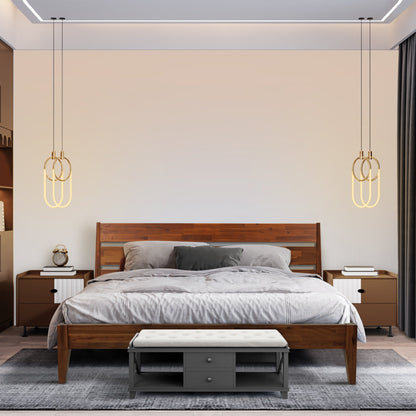 Acacia Emery Solid Wood Bed Frame