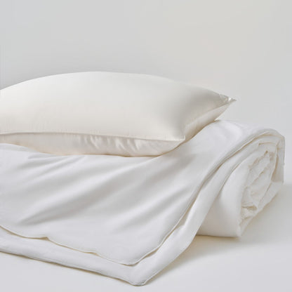 All Season Silk Filled Comforter with Cotton Shell