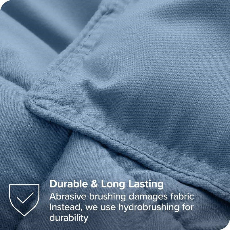 Queen Size All Season Super Soft Down Alternative Comforter Set Blue