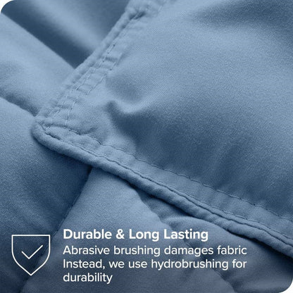 Queen Size All Season Super Soft Down Alternative Comforter Set Blue