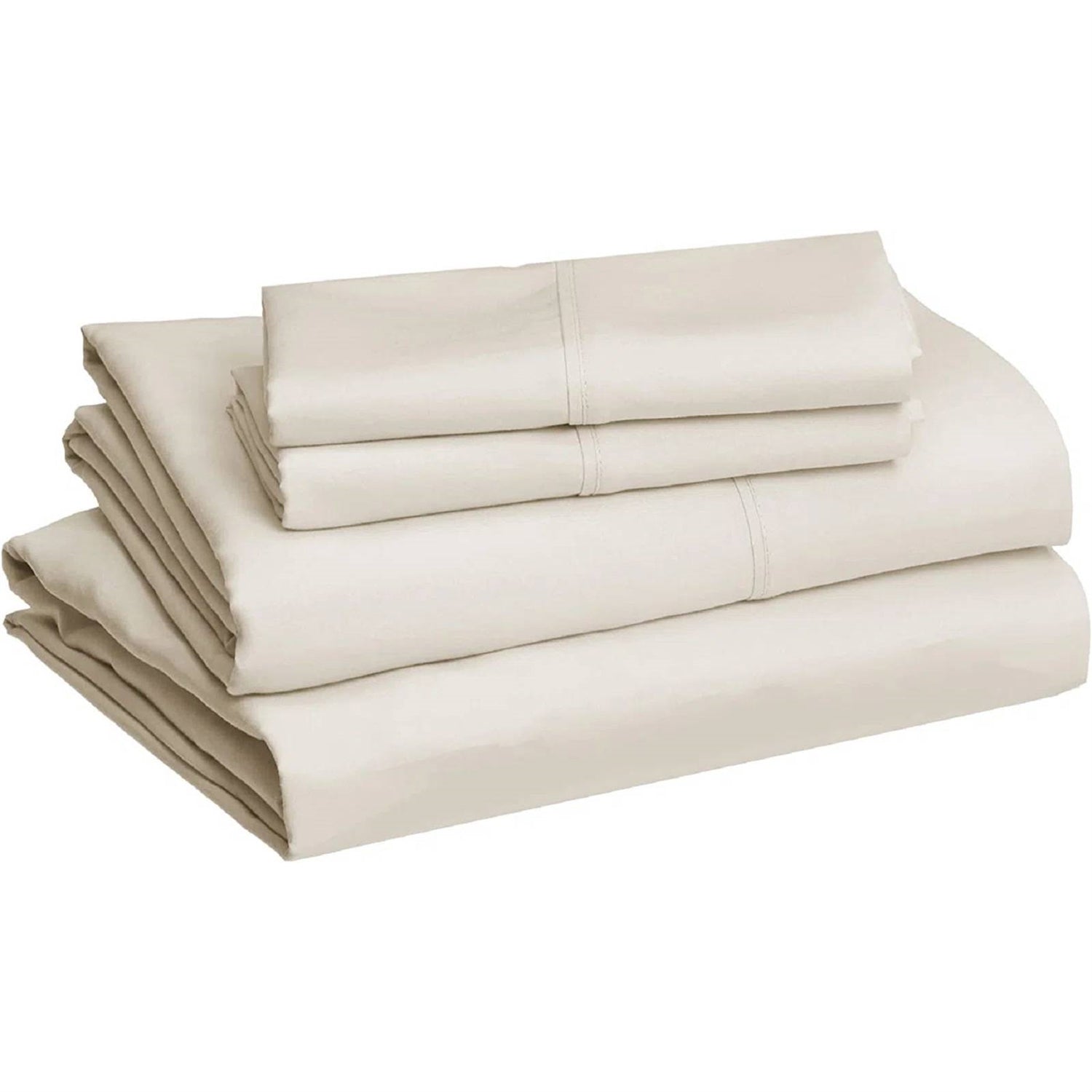 Full Ivory 100-Percent Egyptian Cotton 1000 Thread Count 4-Piece Sheet Set, sateen
