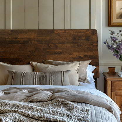 Acacia Serenity Deluxe Wood Platform Bed Frame