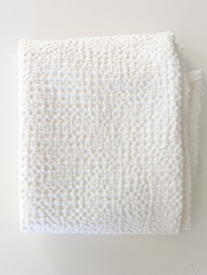Linen Waffle Blanket