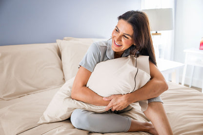 Cotton Bed Pillowcases with Classic Piping Design