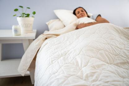 Cotton Quilted Bedspread, woven, made in USA