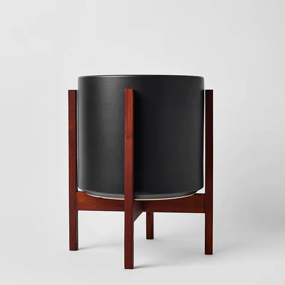 Solid Goods Ceramic Cylinder– With or Without Mahogany Stand